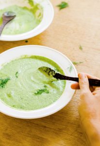 cucumber dill soup green healthy recipe chef cynthia louise
